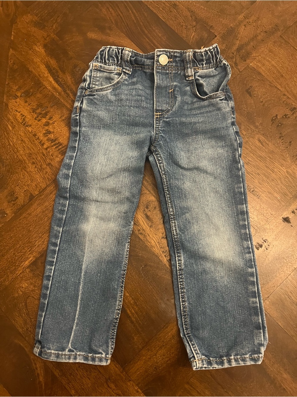 Old Navy Kids Wow Straight Pull on Jean Medium Wash 3T